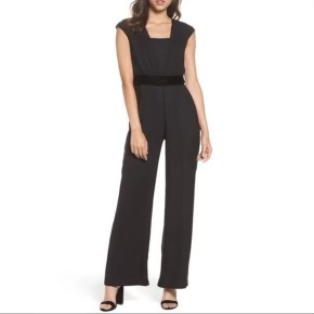 New with Tags Eliza J Black Jumpsuit sz 12